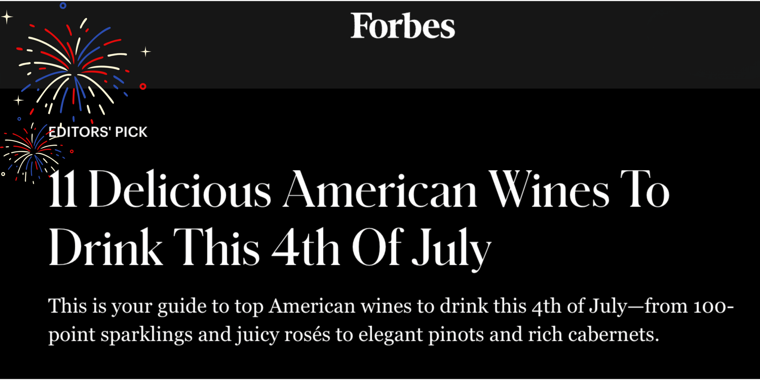 Auteur Hits FORBES Top American Wines List